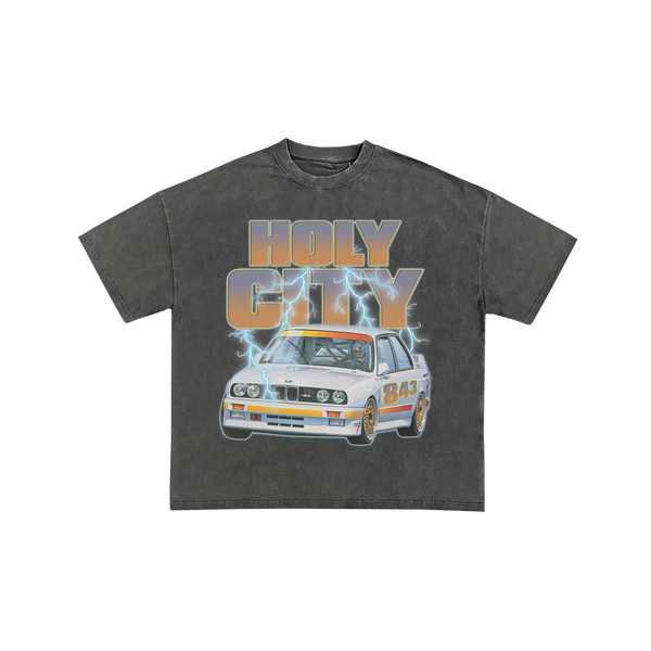 HOLYCITY RACER TEE {CEMENT}